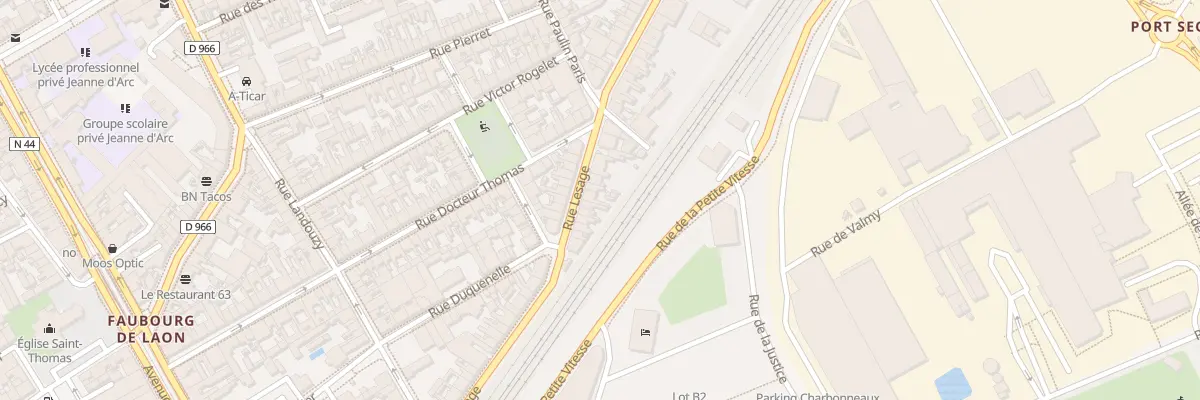 Plan du 16 Rue Lesage à Reims