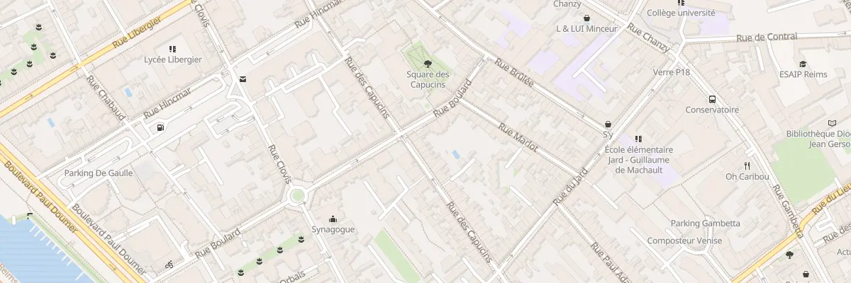 Plan du 83 Rue des Capucins à Reims