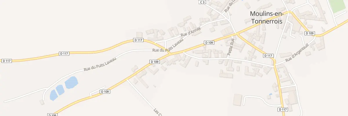 Plan du 1 Rte de Noyers à Moulins-en-Tonnerrois