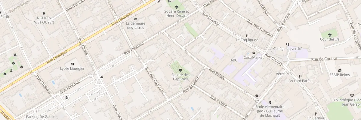 Plan du 22 Rue Brûlée à Reims