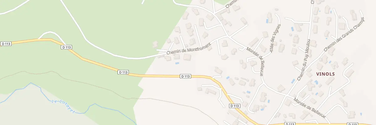 Plan du 95 Che de Montfroment à Bard
