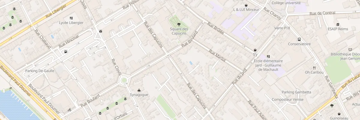 Plan du 85 Rue des Capucins à Reims