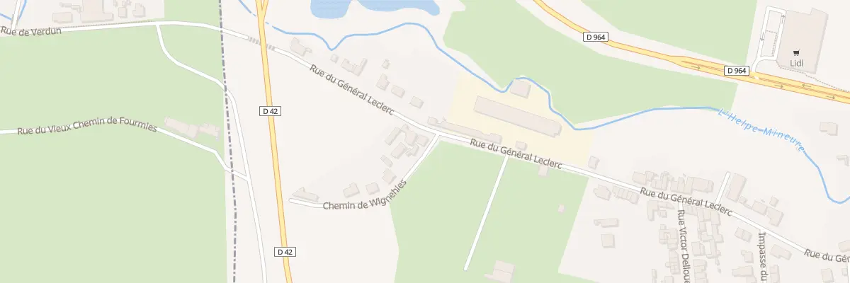 Plan du 61 Rue du Général Leclerc à Fourmies