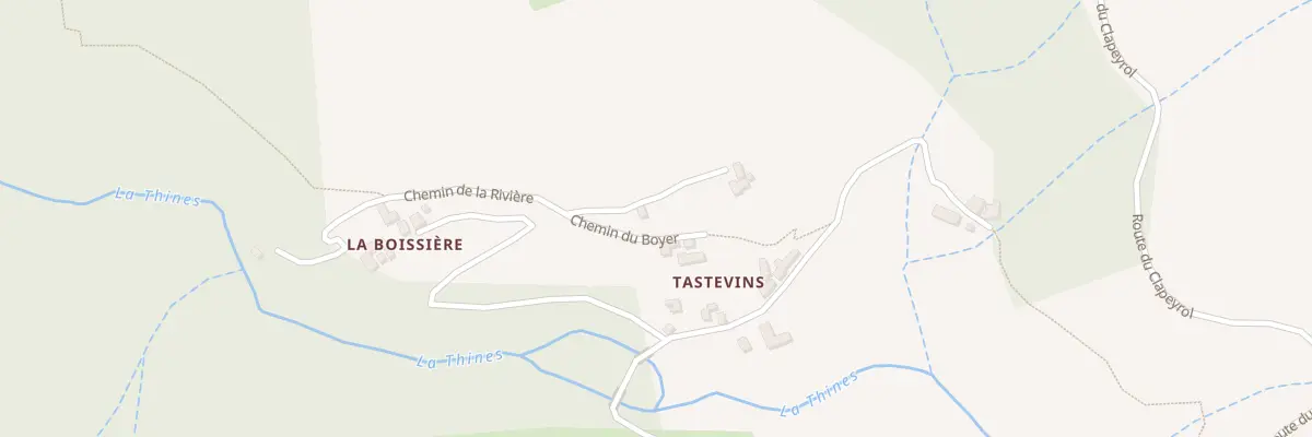 Plan du 76 Che des Résistants à Malarce-sur-la-Thines