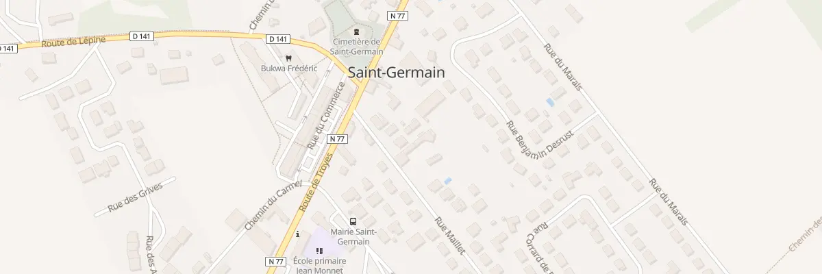 Plan du 1B Rue Maillet à Saint-Germain