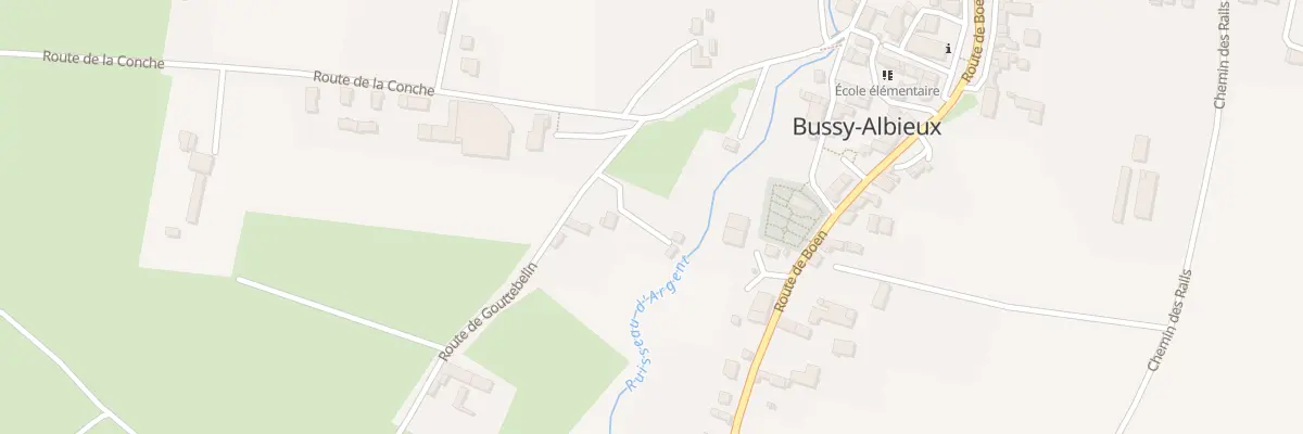 Plan du 55 Rte de Gouttebelin à Bussy-Albieux