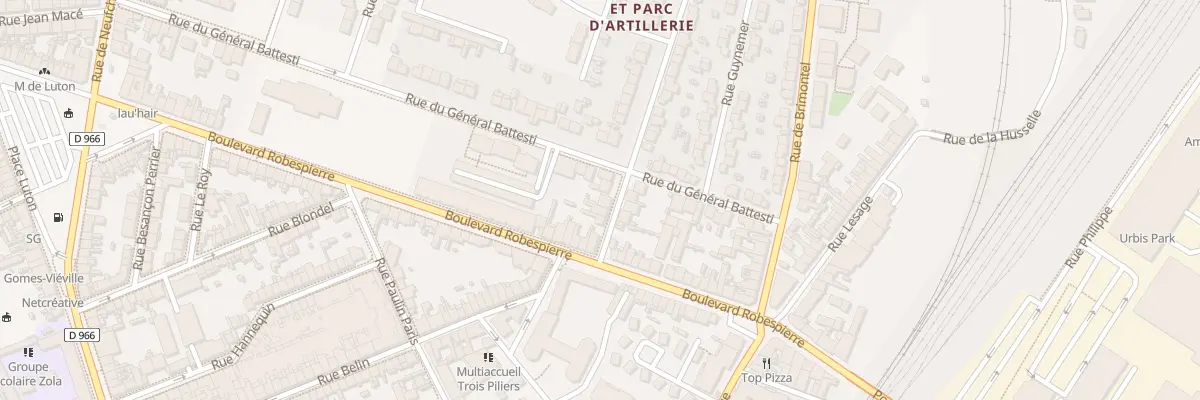 Plan du 7 Rue Brunet à Reims