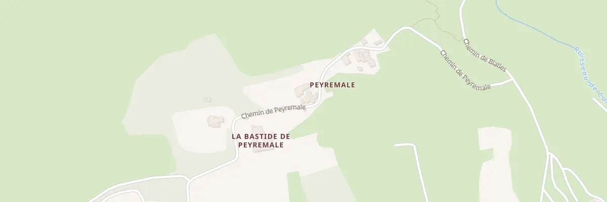 Plan du 895 Che de Peyremale à Bagard