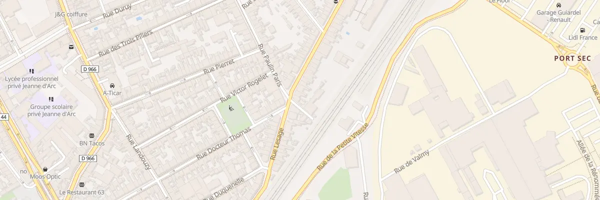 Plan du 32 Rue Lesage à Reims