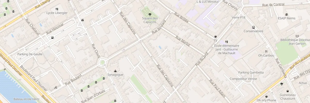 Plan du 93 Rue des Capucins à Reims