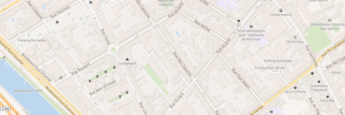 Plan du 58 Rue des Capucins à Reims