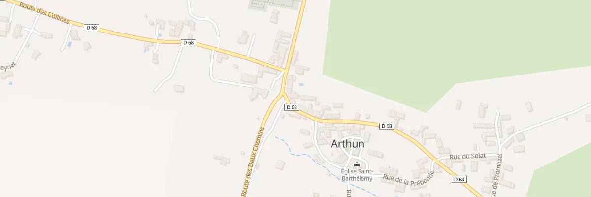 Plan du 35 Rte de Biterne à Arthun