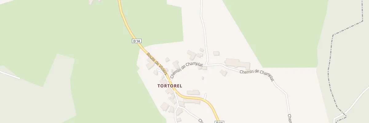 Plan du 93 Che de Champlat à Estivareilles