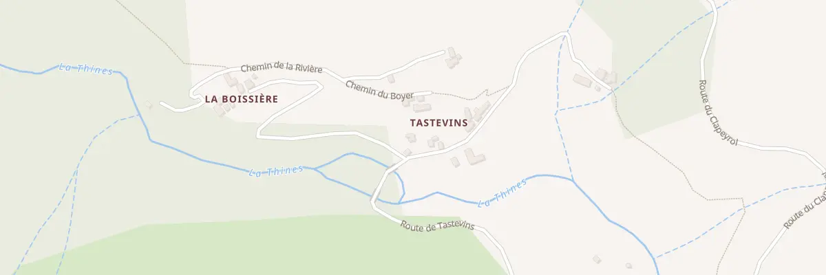 Plan du 28 Che de la Boissière à Malarce-sur-la-Thines