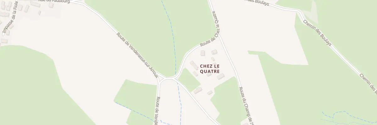 Plan du 539 Rte de Chez le Quatre à Uxeau