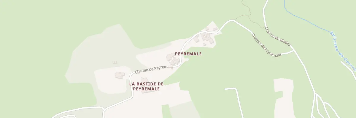 Plan du 935 Che de Peyremale à Bagard