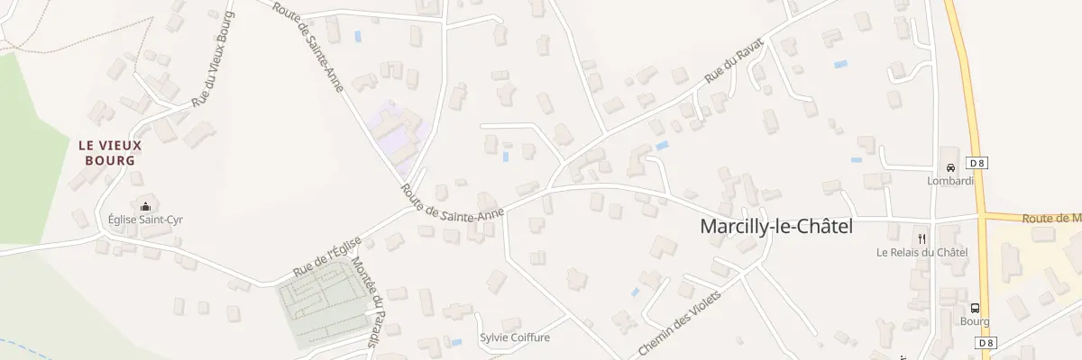 Plan du 376 Rte de Sainte-Anne à Marcilly-le-Châtel
