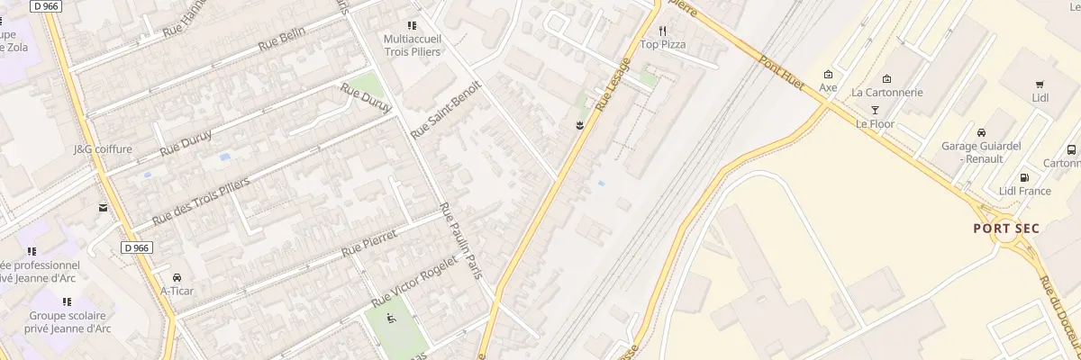 Plan du 101 Rue Lesage à Reims