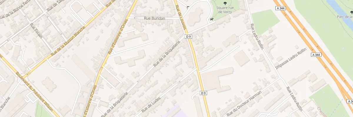 Plan du 15 Rue de la Briqueterie à Reims