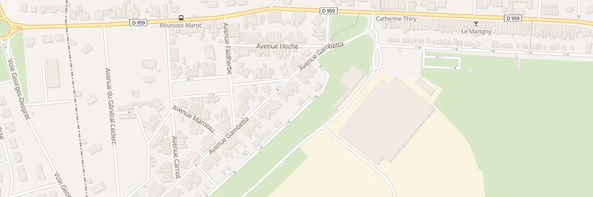 Plan du 9 Av Gambetta à Boussois