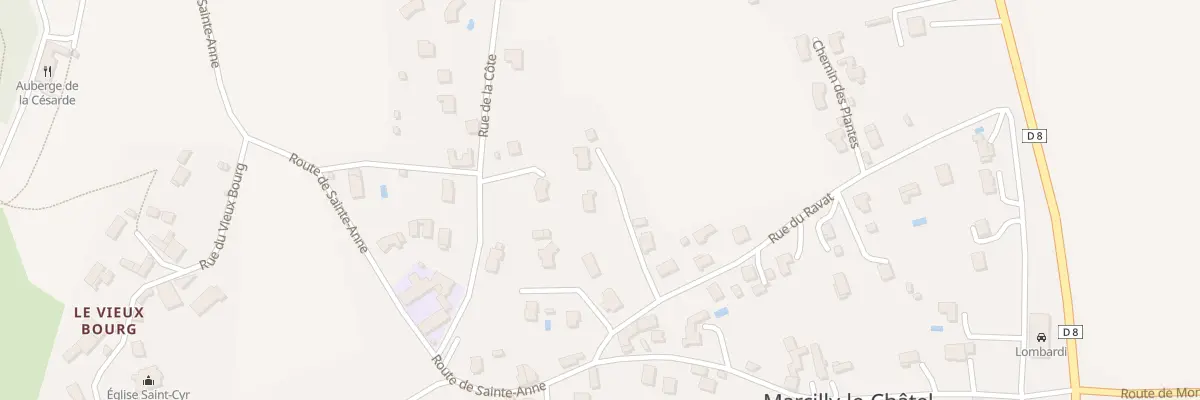 Plan du 574 Rue du Ravat à Marcilly-le-Châtel
