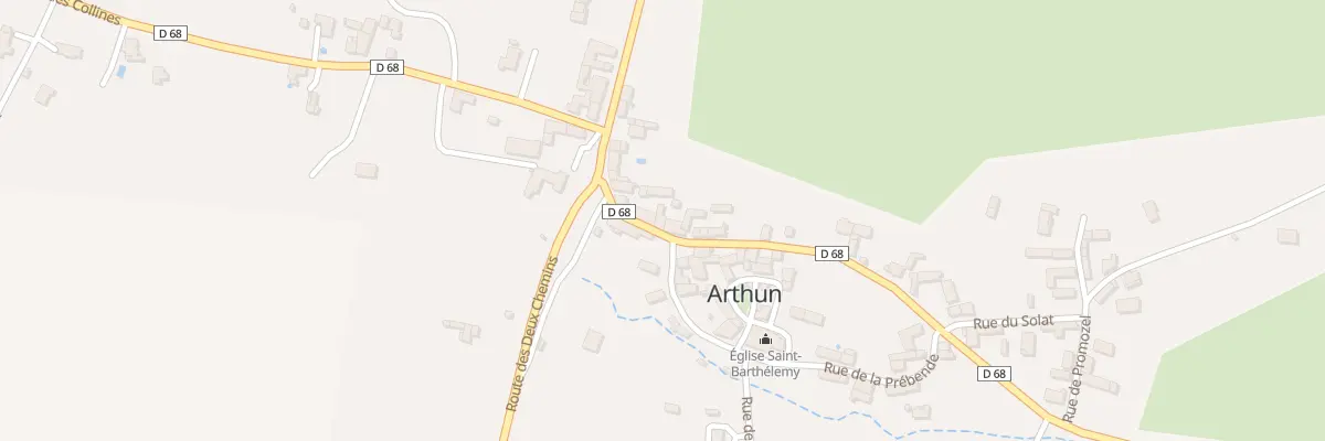 Plan du 91 Rte de Biterne à Arthun