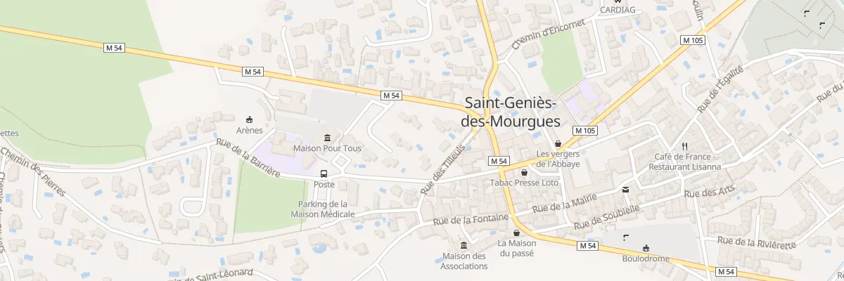 Plan du 5090 Le Village à Saint-Geniès-des-Mourgues