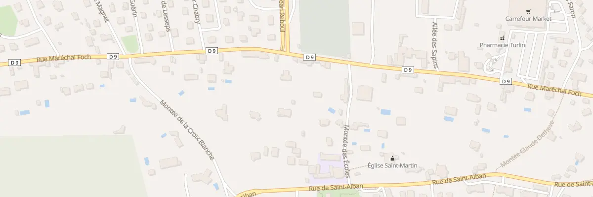 Plan du 1555 Rue Marechal Foch à Riorges