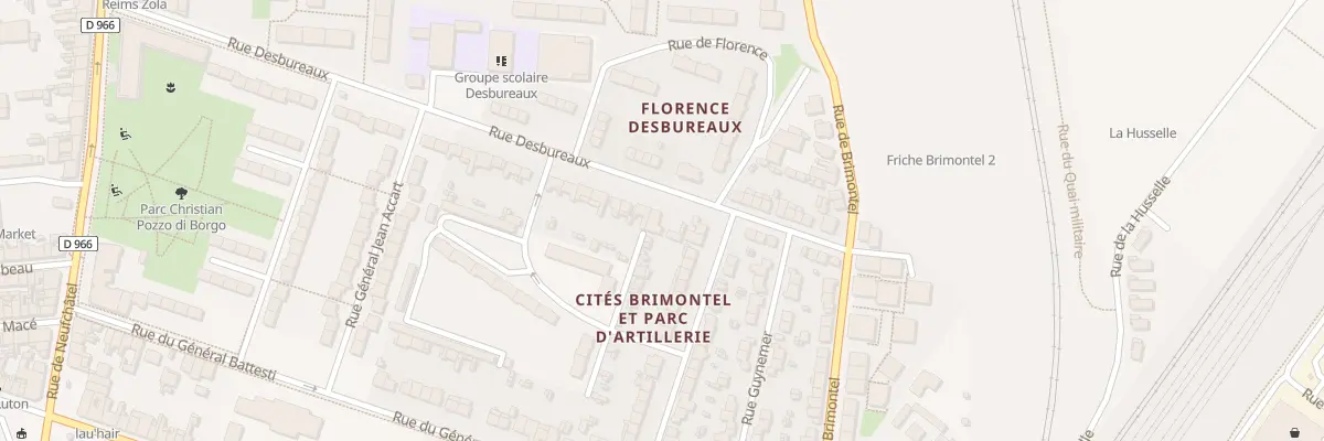 Plan du 30 Rue Desbureaux à Reims