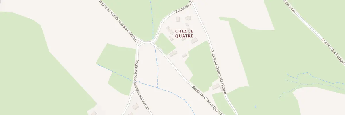 Plan du 5199 Chez le Quatre à Uxeau