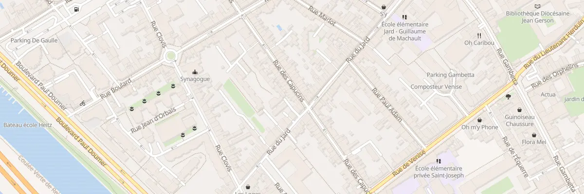 Plan du 74 Rue des Capucins à Reims