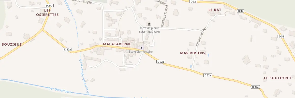 Plan du 554 Rte de Malataverne à Cendras