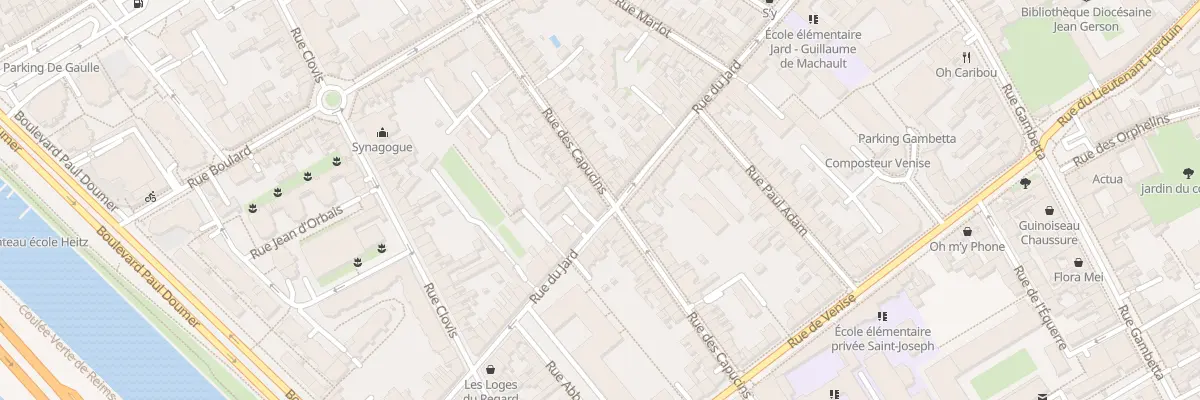 Plan du 78 Rue des Capucins à Reims