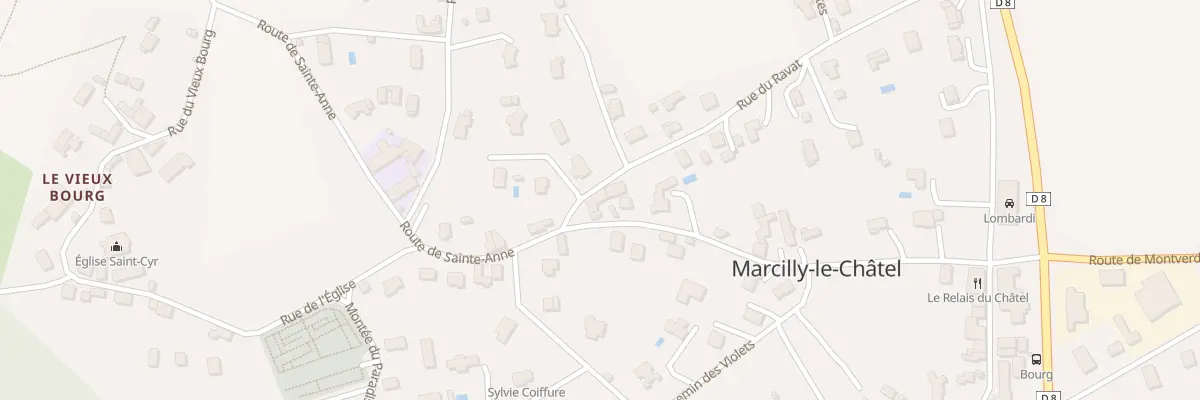 Plan du 314 Rte de Sainte-Anne à Marcilly-le-Châtel