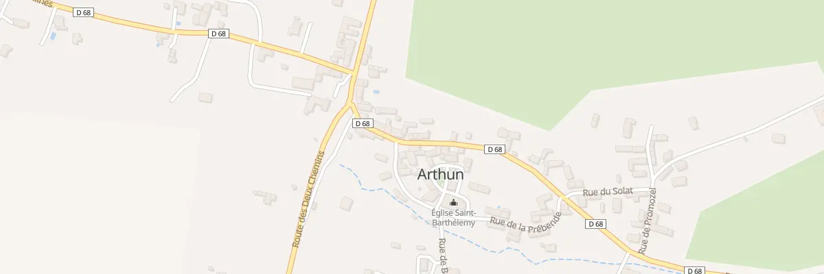 Plan du 125 Rte de Biterne à Arthun