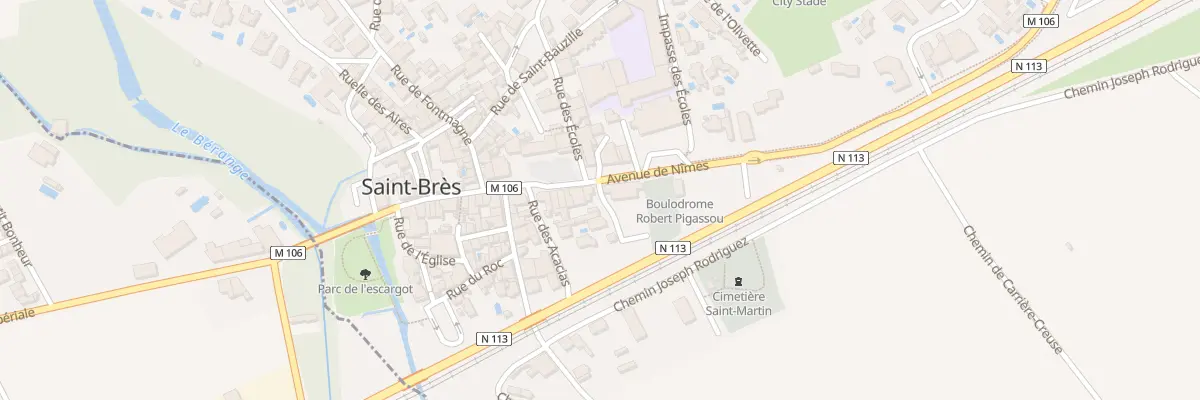 Plan du 1 Pl de la Ramade à Saint-Brès