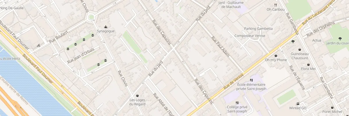 Plan du 82 Rue des Capucins à Reims