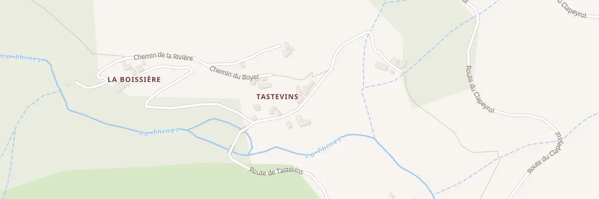 Plan du 2147 Rte de Tastevins à Malarce-sur-la-Thines