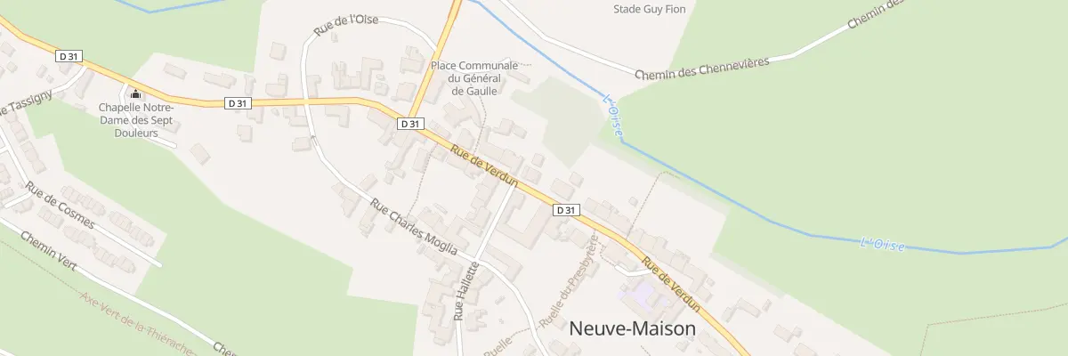 Plan du 68 Rue de Verdun à Neuve-Maison