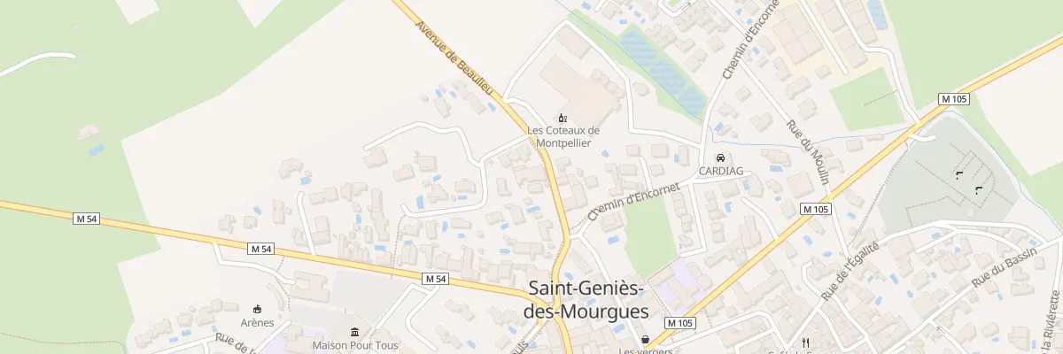 Plan du 127 Av de Beaulieu à Saint-Geniès-des-Mourgues