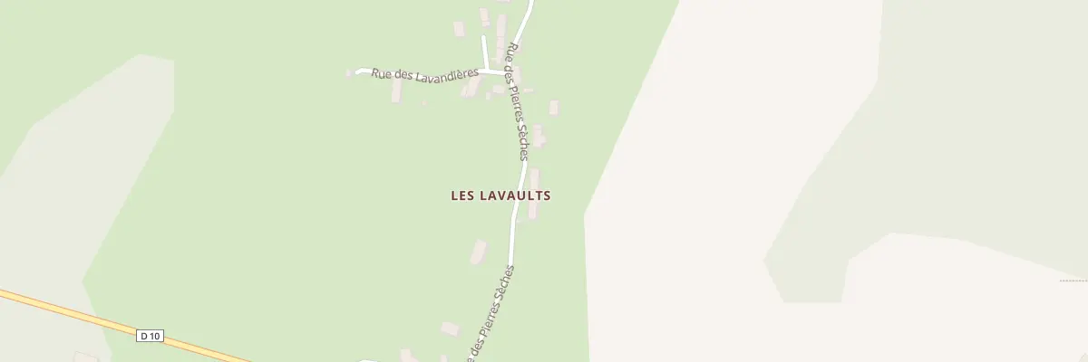 Plan du 336 Les Lavaults à Quarré-les-Tombes