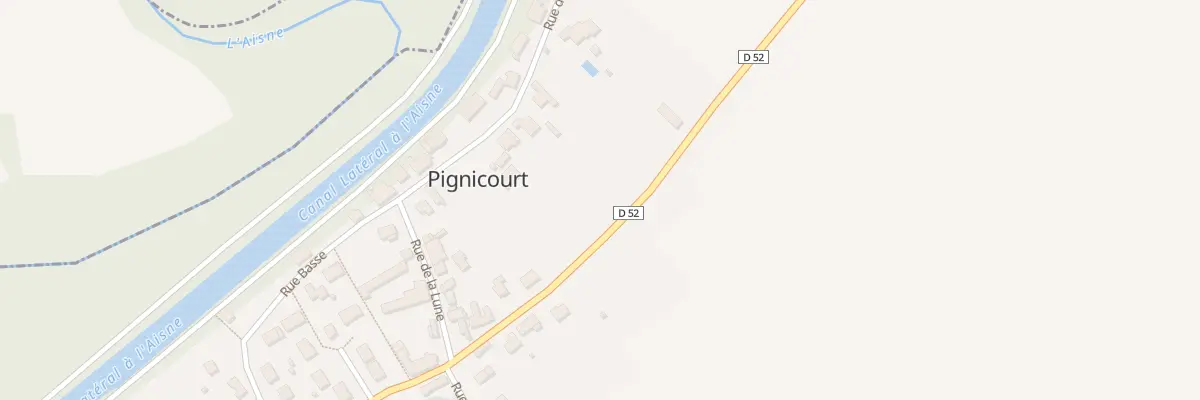 Plan du 8 Rue de l’Ecluse à Pignicourt
