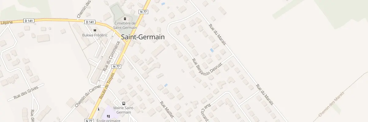 Plan du 16 Rue Benjamin Desrust à Saint-Germain