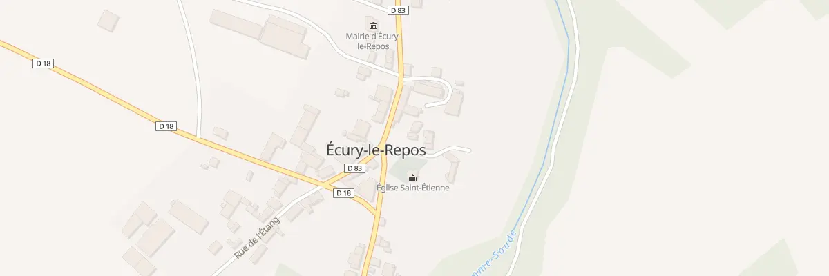Plan du 1 Rue du Moulin à Écury-le-Repos