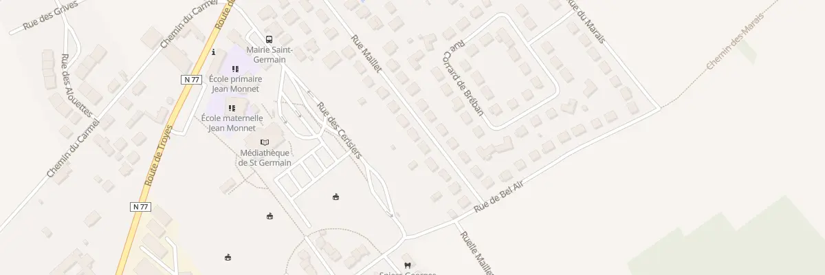 Plan du 20 Rue Maillet à Saint-Germain