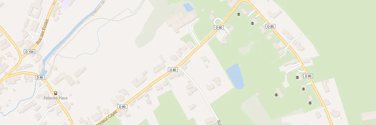 Plan du 28 Rue du Docteur Cayet à Felleries