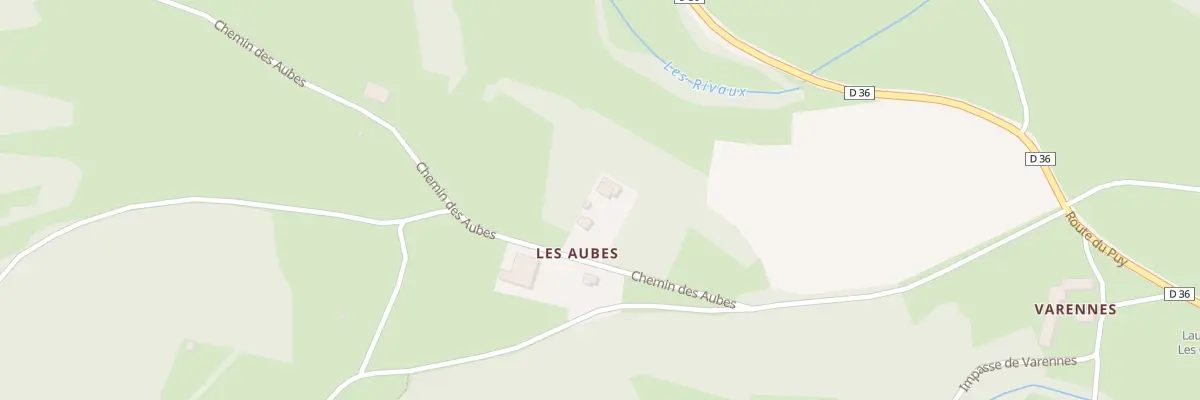 Plan du 5404 Les Aubes à Laussonne