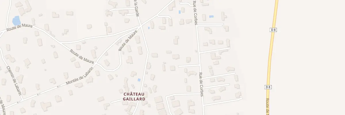 Plan de Chateau Gaillard à Marcilly-le-Châtel