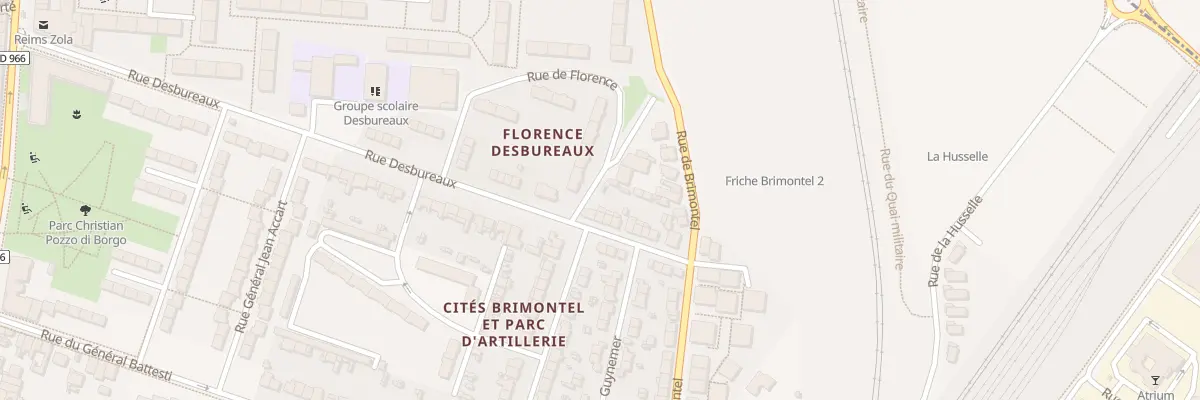 Plan du 49 Rue Desbureaux à Reims