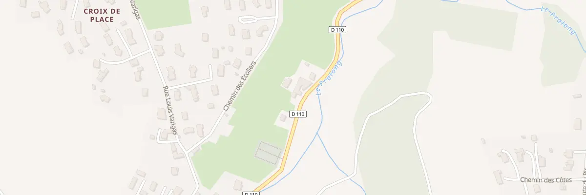 Plan du 888 Rte de Saint-Bonnet à Pralong